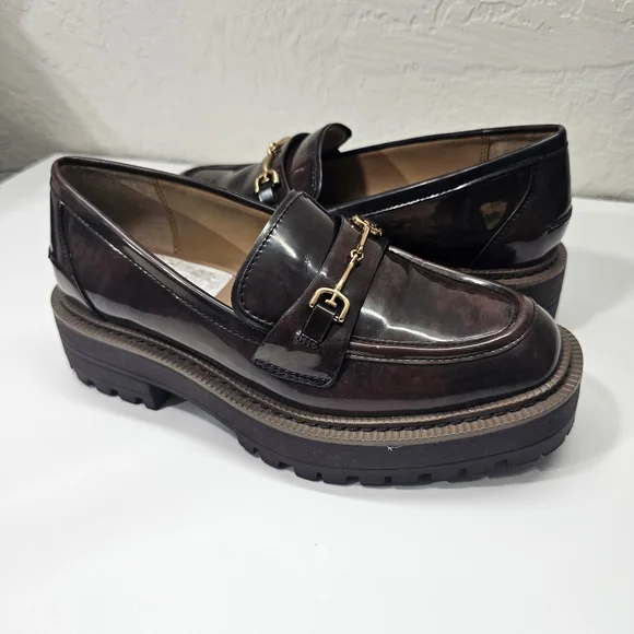 Sam Edelman Laurs Llug Platform Sole Loafers Womens in Brown - Picture 7 of 10